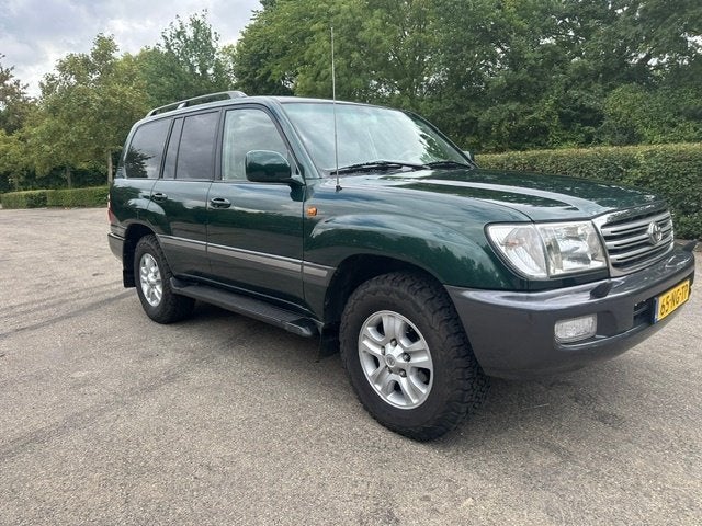 Toyota Landcruiser 100   4.2 TD AUT 2003 Groen, Auto's, Automaat, Beige, 4164 cc, Vierwielaandrijving