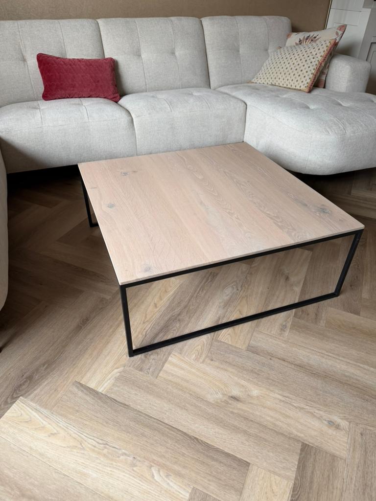Nette salontafel 90x90, Ophalen, 100 tot 150 cm, 50 tot 100 cm, Minder dan 50 cm