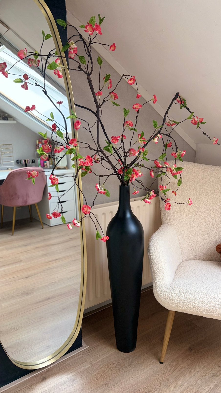Vaas, Huis en Inrichting, Woonaccessoires | Kunstplanten en Kunstbloemen, Ophalen of Verzenden, Zo goed als nieuw