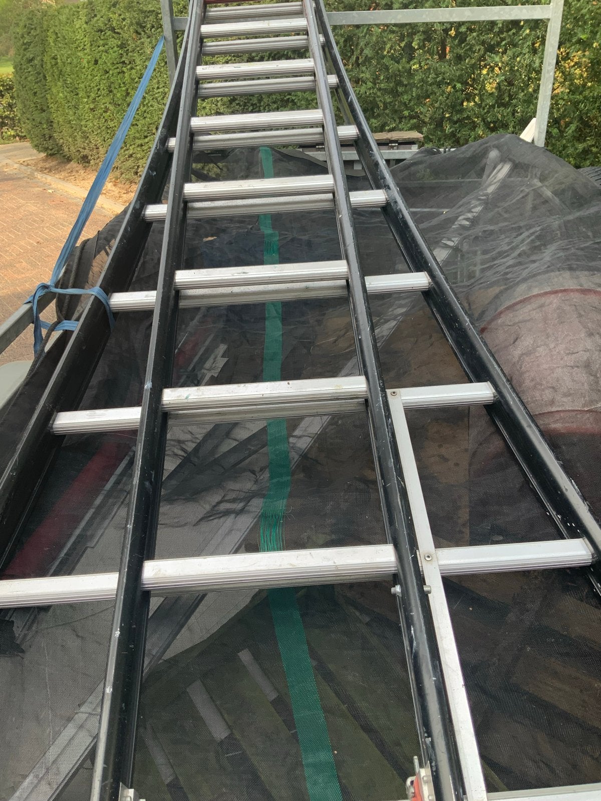 2x12 sporten ladder, 1x gebruikt