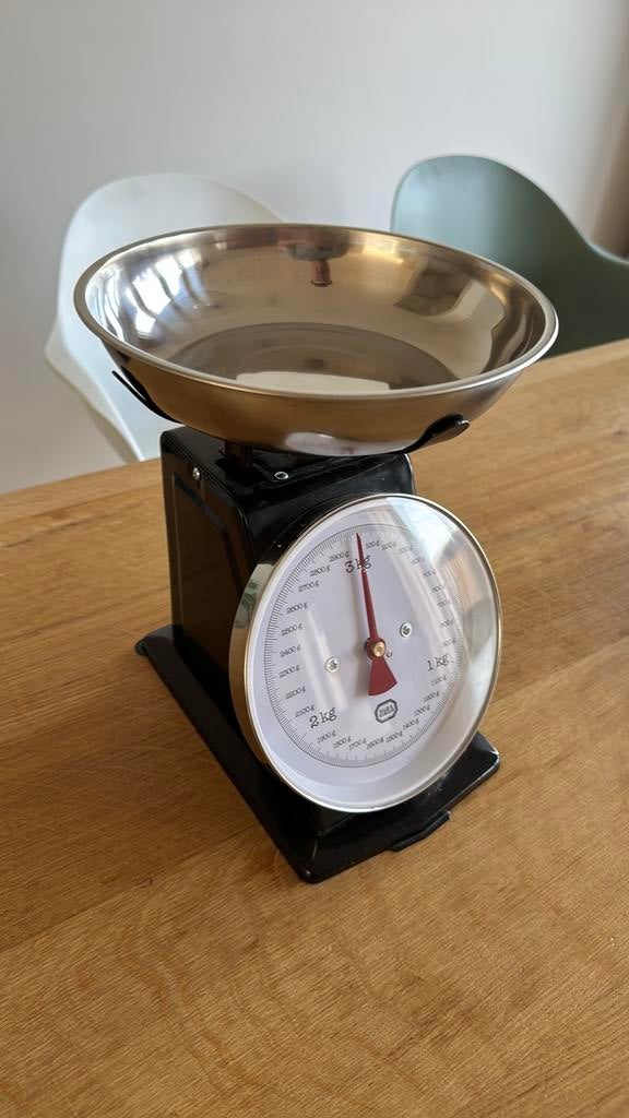 Dille en Kamille keuken weegschaal, Minder dan 10 kg, Keukenweegschaal, Ophalen of Verzenden, Zo goed als nieuw