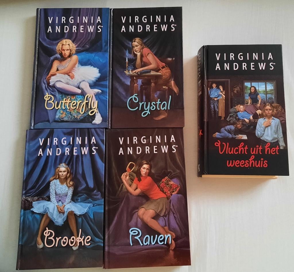 Virginia Andrews, complete serie, Vlucht uit het Weeshuis., Boeken, Ophalen, Zo goed als nieuw