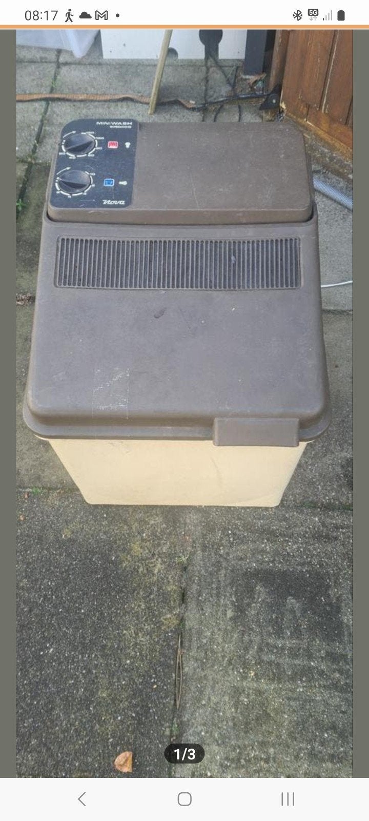 Sirocco mini wasmachine, ideaal voor camping, Minder dan 4 kg, Ophalen, Minder dan 1200 toeren, Minder dan 85 cm