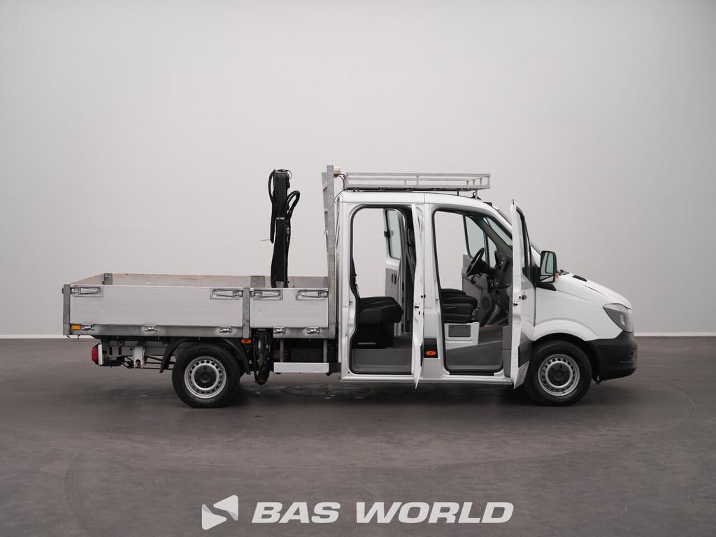 Mercedes Sprinter Dubbelcabine Open-box Airco Kraanwagen HIA, Automaat, Euro 5, Gebruikt, 2000 kg