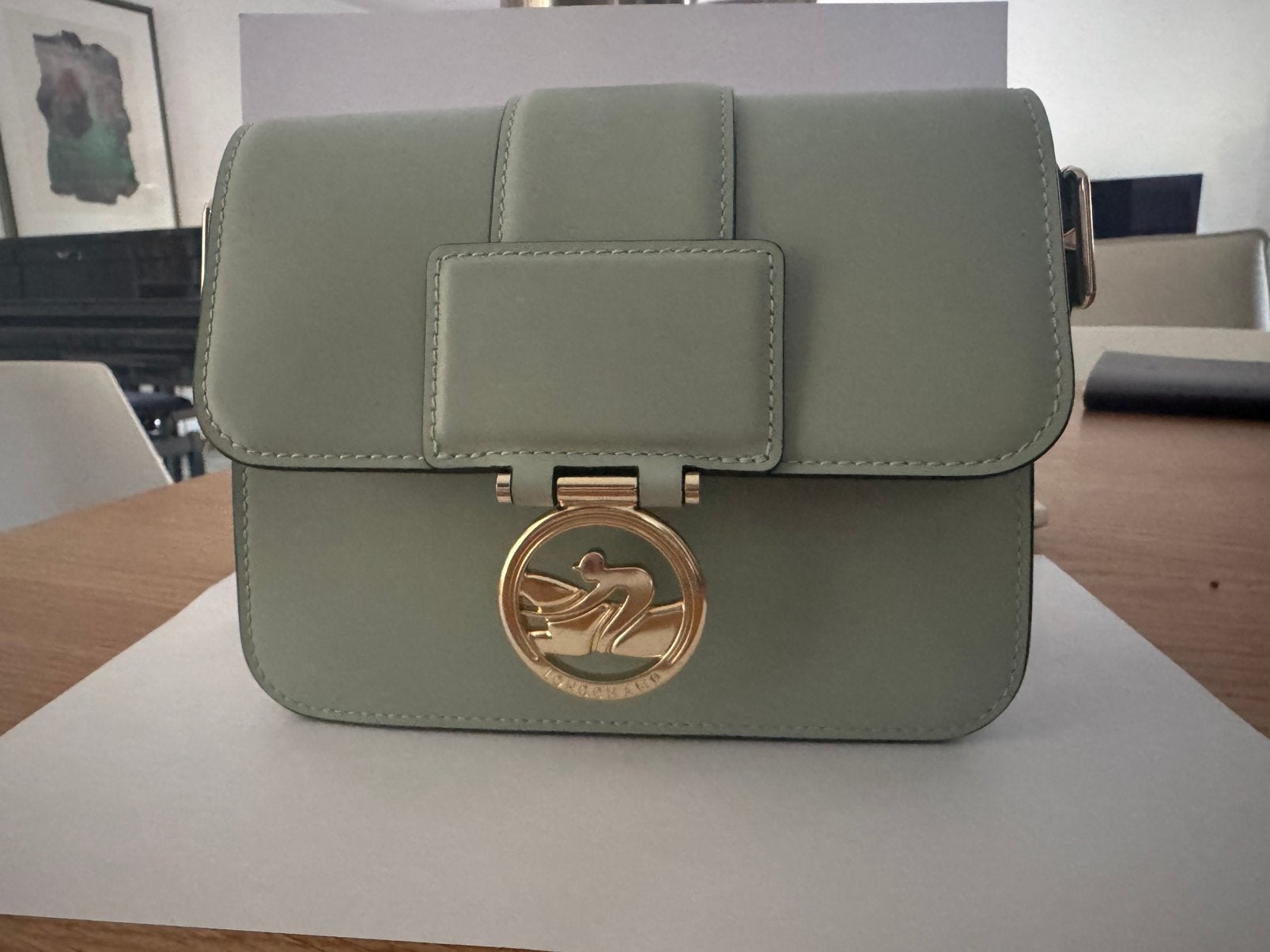 Longchamp Fox Trot Klein, Ophalen of Verzenden, Zo goed als nieuw, Schoudertasje