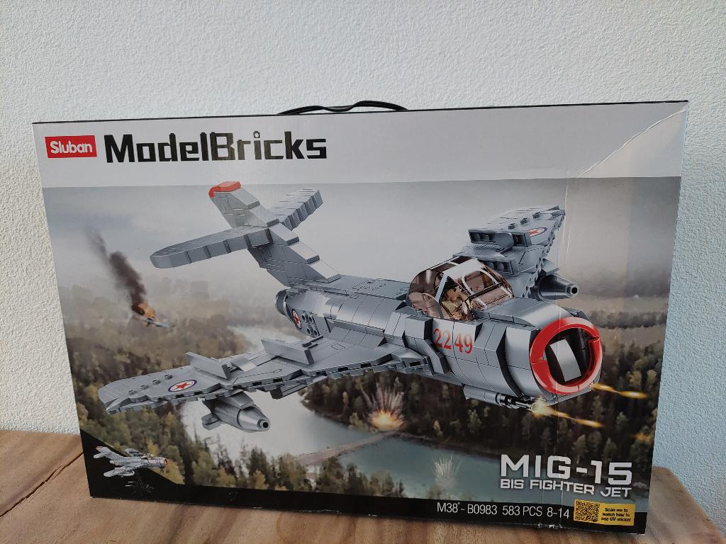Sluban MIG- 15 Russische leger straaljager nieuw, Sluban, Nieuw, Ophalen of Verzenden, Sluban