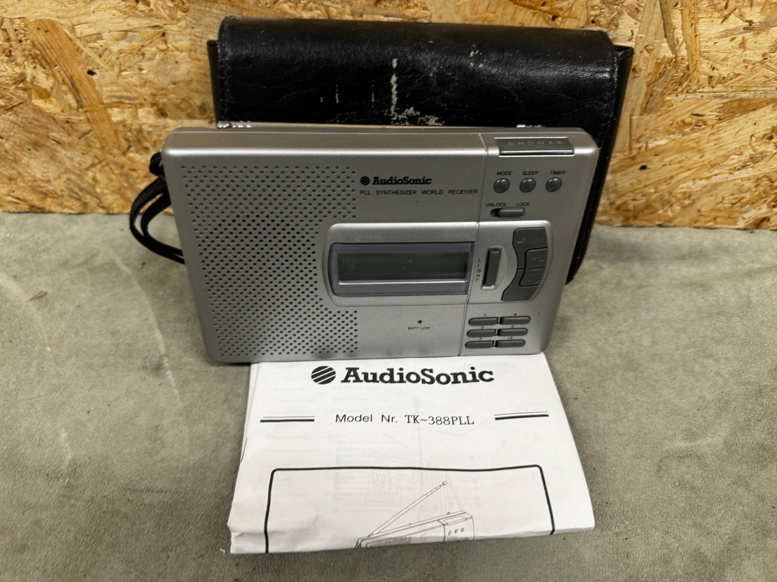 AudioSonic TK-388PLL Wereldontvanger Hoes&Handleiding - ReK4, Audio, Tv en Foto, Ophalen of Verzenden, Zo goed als nieuw, X, Wereldontvanger