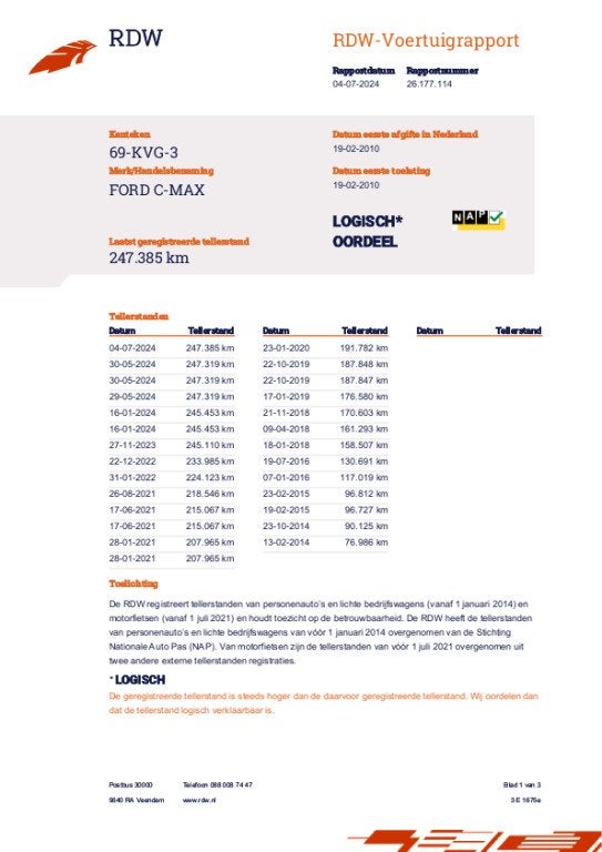 Ford C-Max 1.8-16V Limited PDC/NAVI/CRUISE/CLIMA/TREKHAAK/NA, Voorwielaandrijving, Dealer onderhouden, Gebruikt, Zwart