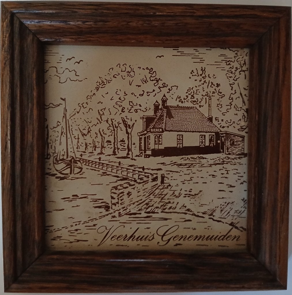 Genemuiden Tegel Veerhuis Genemuiden 70er jaren, Ophalen of Verzenden
