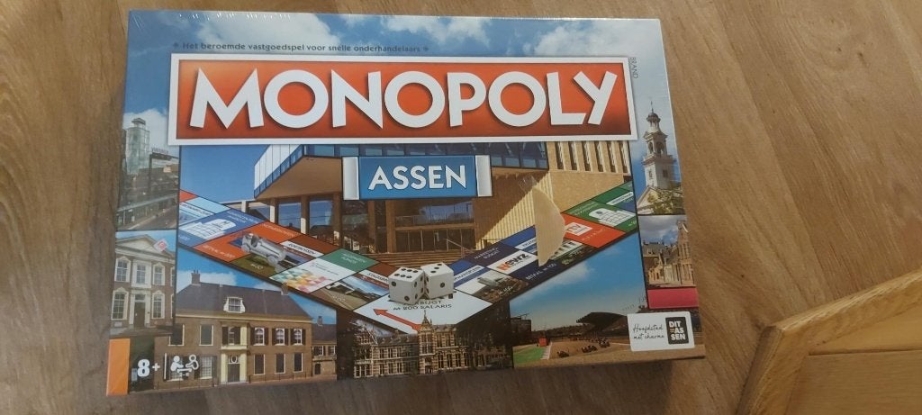 bordspel seal Monopoly Assen Monopolie gelimiteerd, Hobby en Vrije tijd, Een of twee spelers, Ophalen of Verzenden, Nieuw, Monopoly