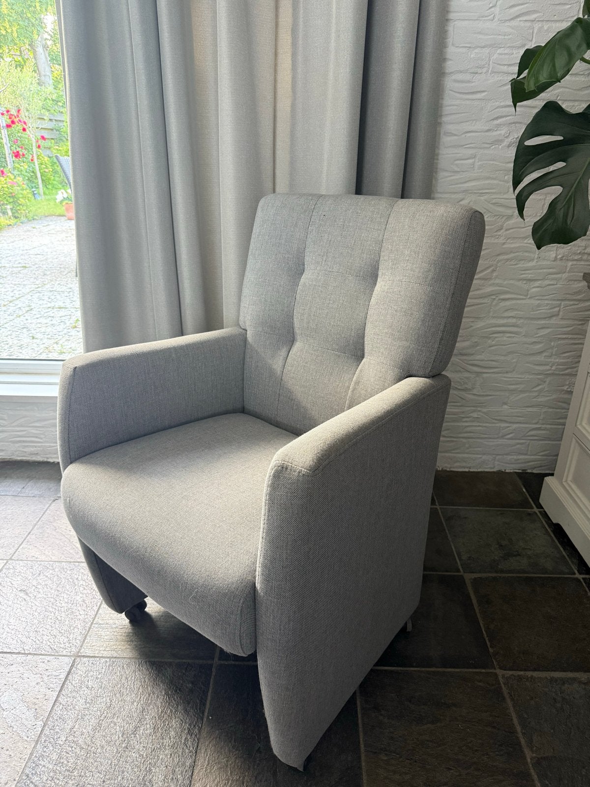Vier stoffen stoelen, Huis en Inrichting, Stoelen, Ophalen, Gebruikt, Vier, Stof