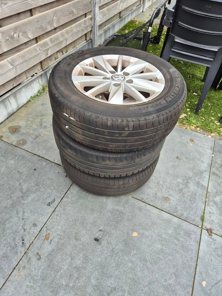Autobanden met velgen - 195/65 R15, Gebruikt, 15 inch, Banden en Velgen, Ophalen of Verzenden
