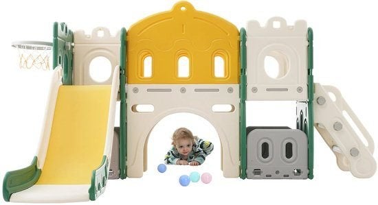 6 In 1 - Glijbaan - Kinderspeeltuin - Kinderglijbaan - Klims, Corvance B.V., Verzenden, Nieuw, Corvancebol@gmail.com