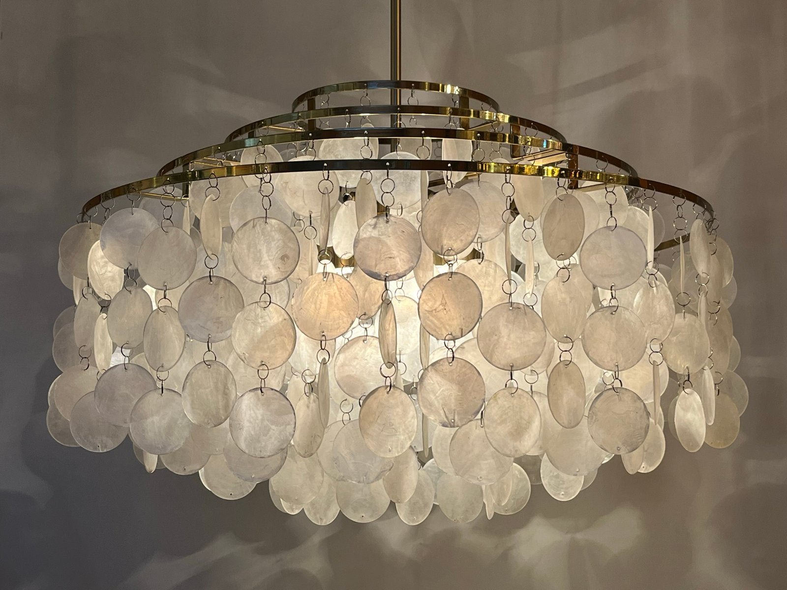 Zomer aanbieding ! Luxe capiz schelpen hanglampen
