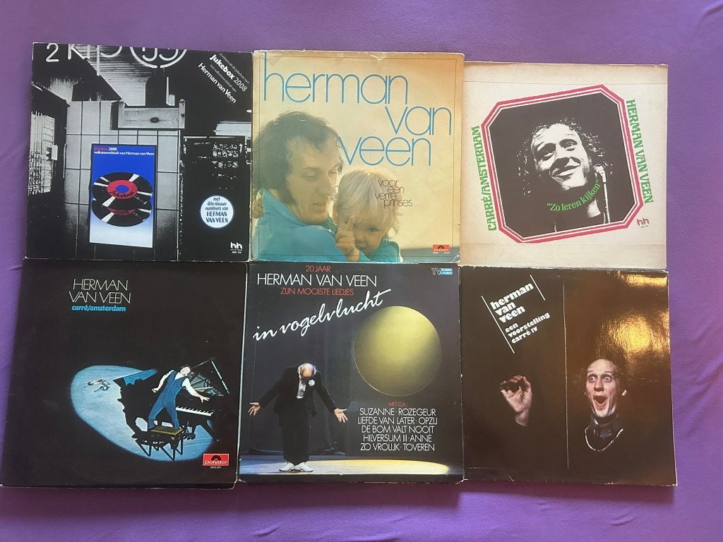 17 LP's Herman van Veen (ook per stuk te koop), LP, Gebruikt, Ophalen of Verzenden, Levenslied of Smartlap
