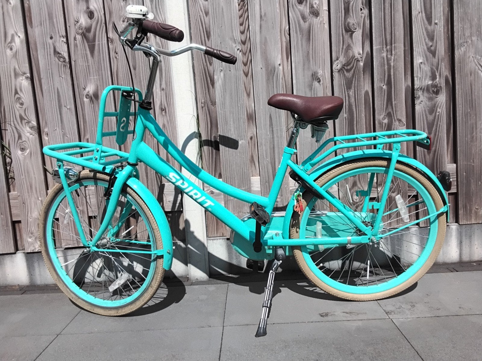 Blauwe meisjes transportfiets Spirit, 24 inch, Ophalen, Terugtraprem, Spirit, Gebruikt