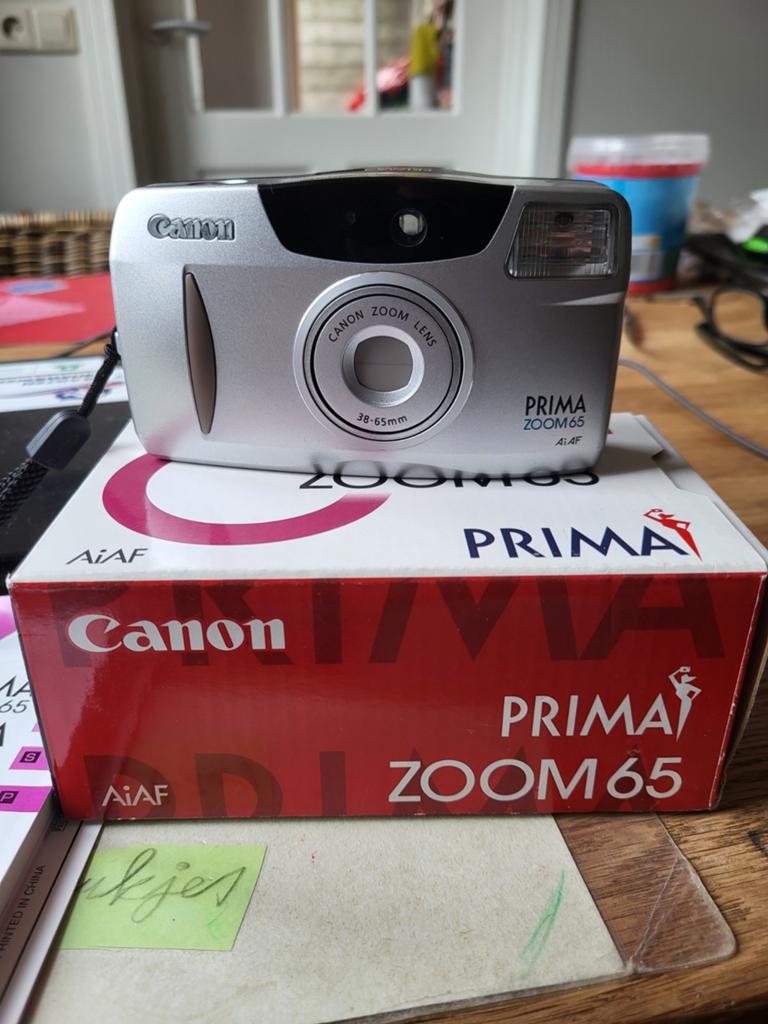 CANON PRIMA ZOOM 65 NIEUWSTAAT, Ophalen of Verzenden, Zo goed als nieuw, Compact, Canon