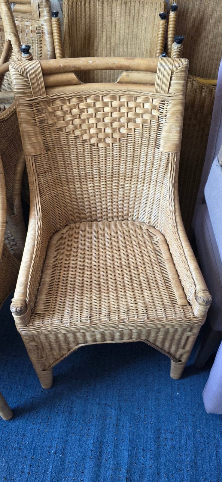 Set van 4 rotan eetkamerstoelen, Ophalen