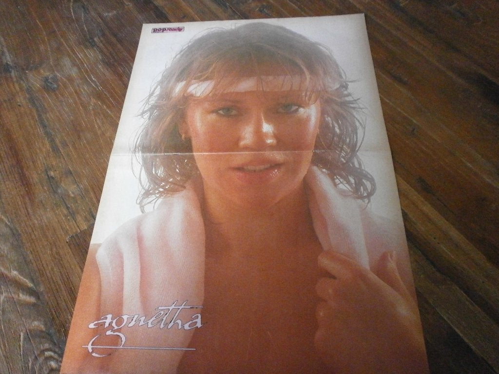mooie a3 pop rocky poster jaren 80  Agnetha  ( Abba), Verzamelen, Posters, Verzenden, Zo goed als nieuw, A1 t/m A3, Muziek