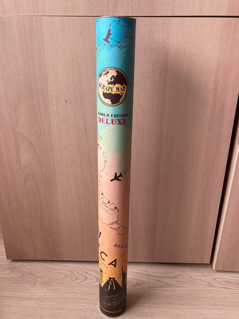 Scrape map - World edition DELUXE, Zwart, Ophalen of Verzenden, 92 cm, Nieuw