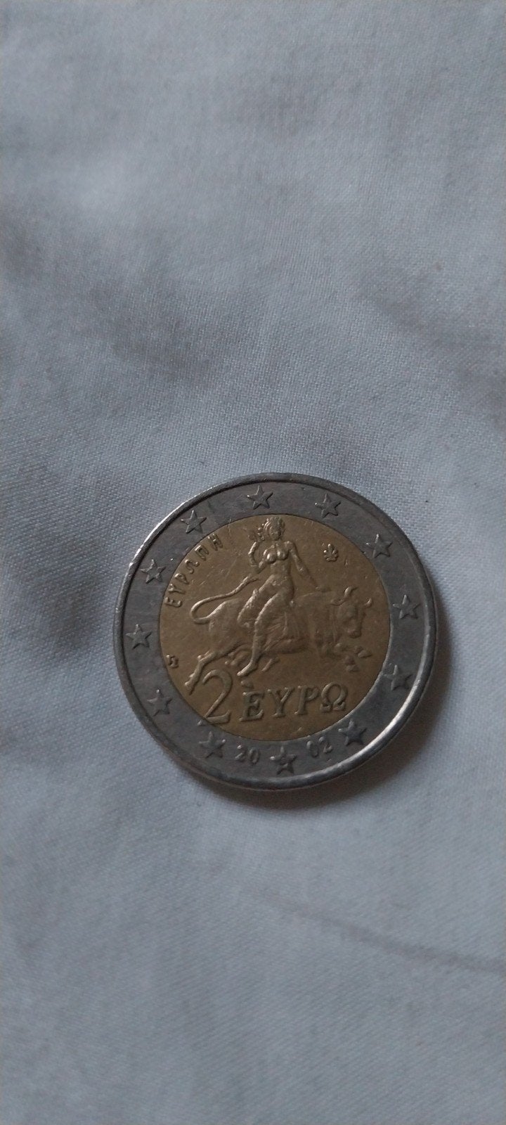 Griekse 2 Euro munt 2002 - Europa ontvoering door Zeus, Ophalen, Griekenland, 2 euro, Losse munt