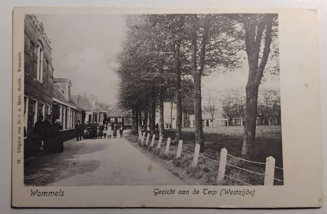 Wommels (Friesland) Gezicht aan de Terp 1905, Verzamelen, Ophalen of Verzenden, Voor 1920, Ongelopen, Friesland