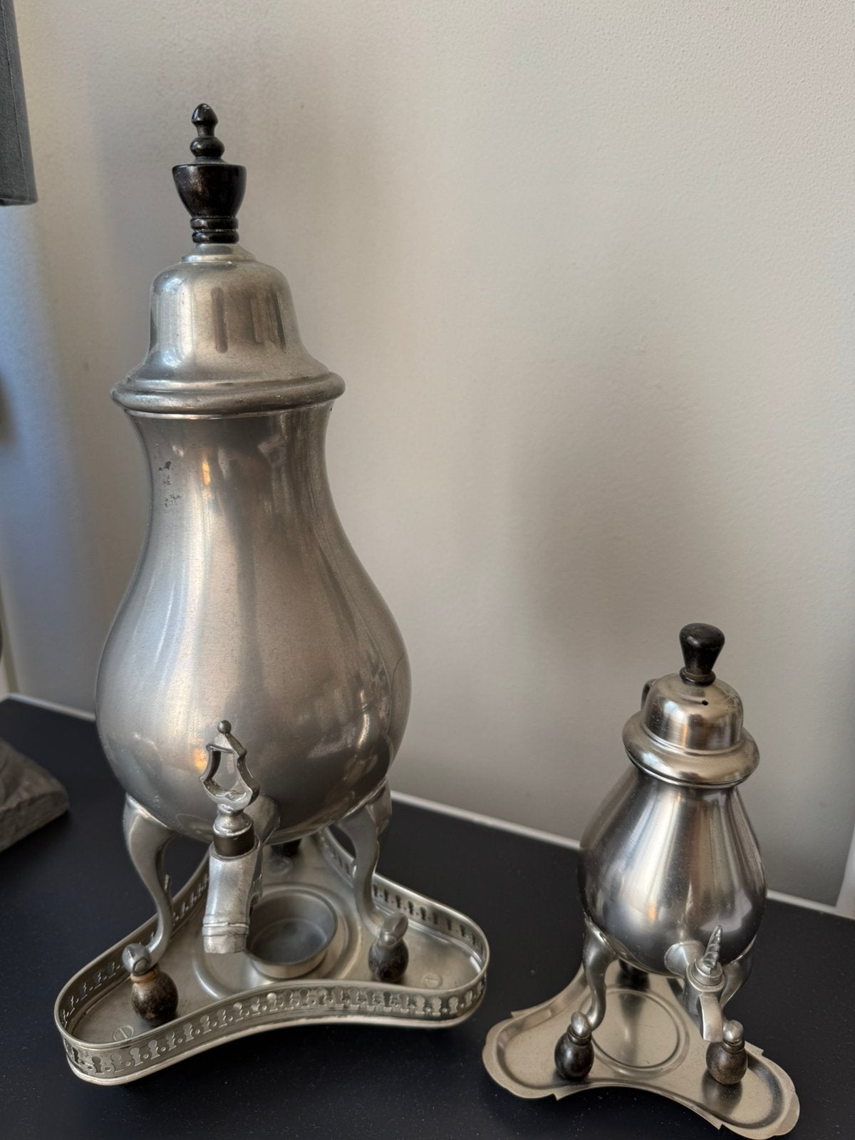 Antieke tinnen koffiekannen, Antiek en Kunst, Ophalen of Verzenden