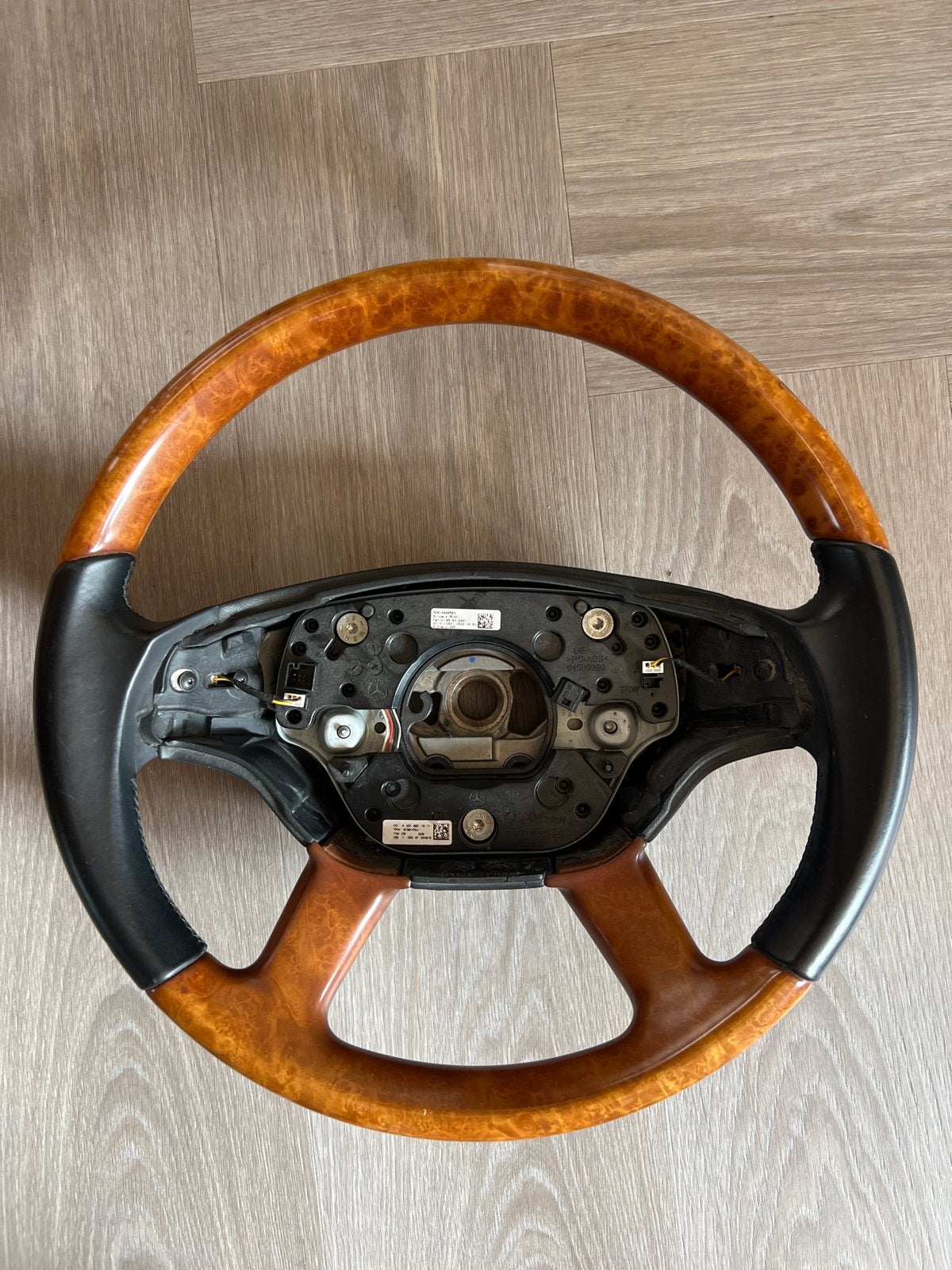 Mercedes-Benz Stuurwiel Hout/Leder W221 S-Klasse, Ophalen of Verzenden, Gebruikt, Mercedes-Benz
