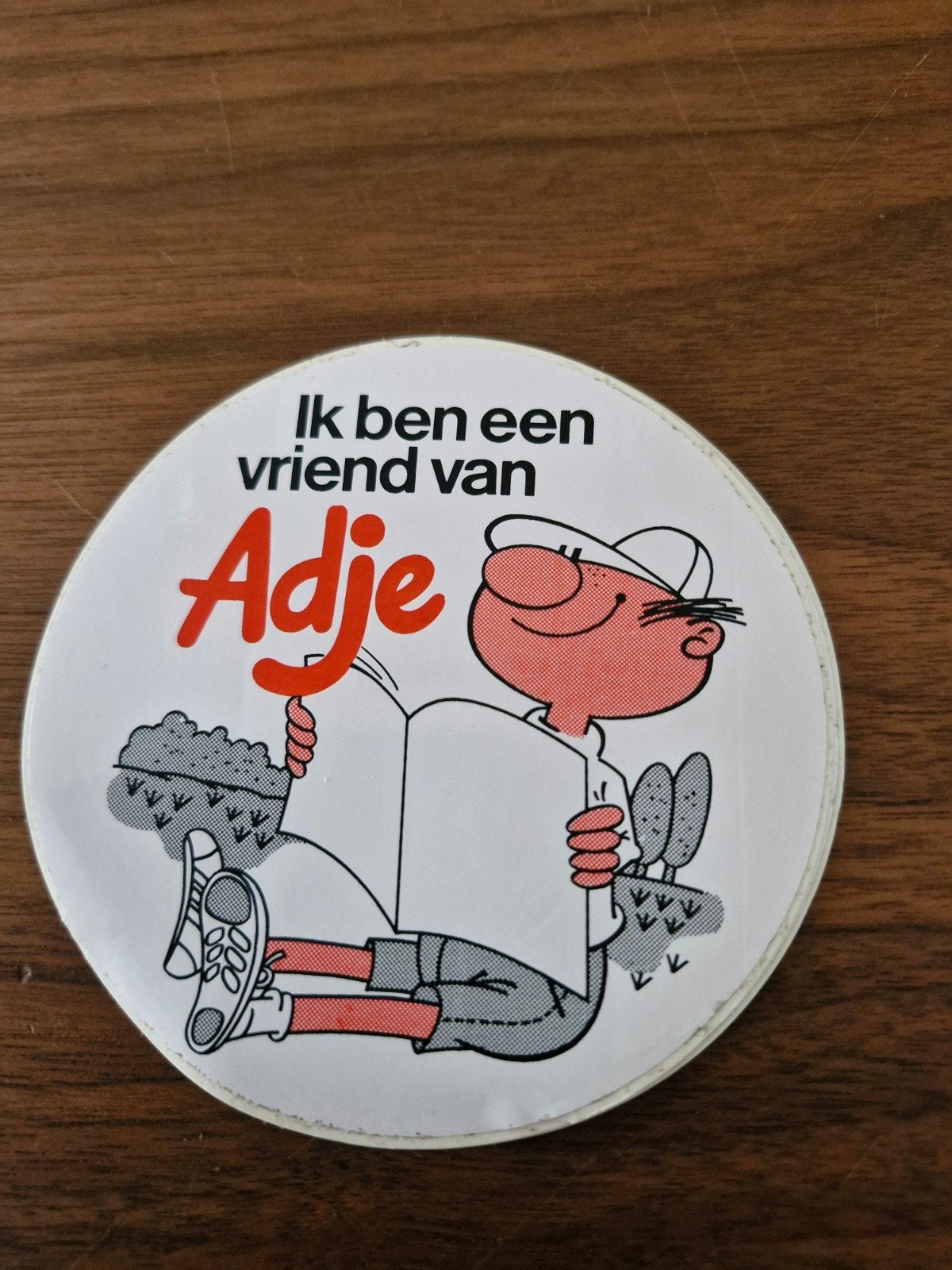 11369 Sticker Ik ben een Vriend van Adje, Ophalen of Verzenden, Zo goed als nieuw