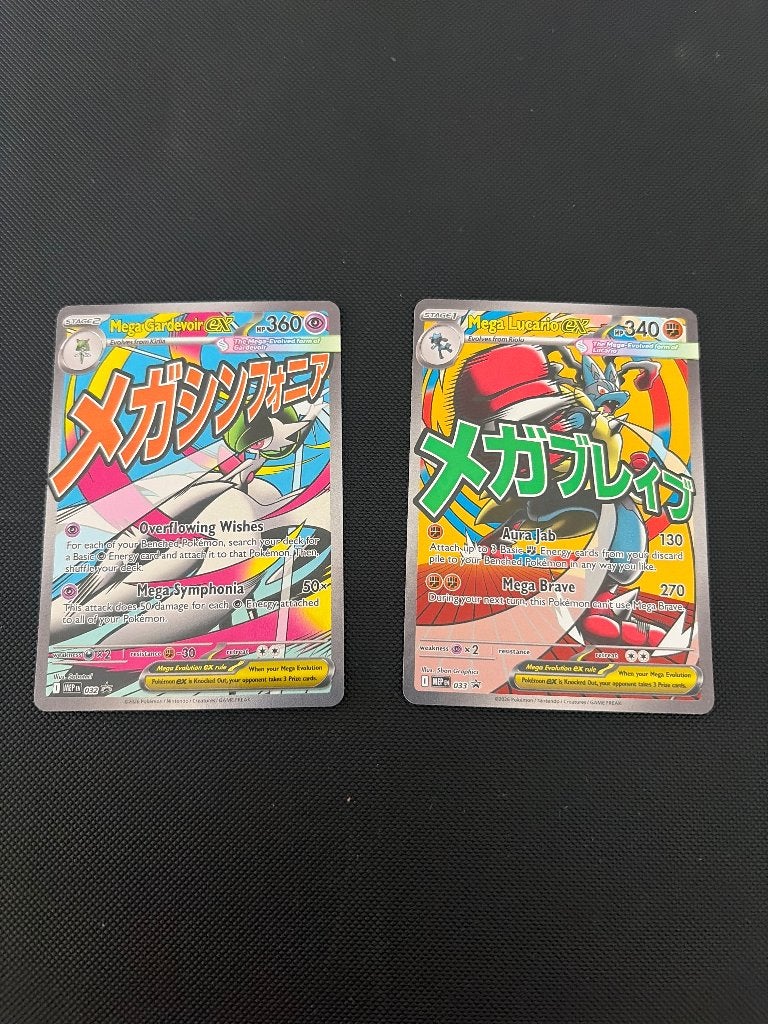 Mega gardevoir & mega lucario, Hobby en Vrije tijd, Verzamelkaartspellen | Pokémon, Ophalen of Verzenden, Nieuw
