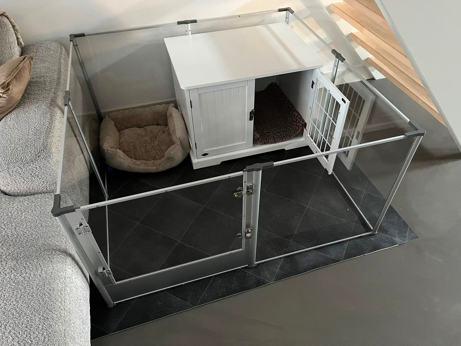 Hondenhok. Playpen. Ren. Werpkist. Bench. Hond. Huisdier., Ophalen, Zo goed als nieuw, 110 cm of meer, Minder dan 65 cm