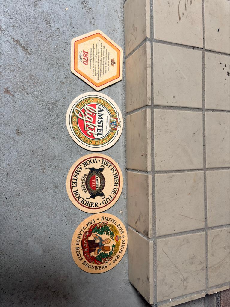 Amstel Bockbier 1880 Jubileumuitgave Viltje, Ophalen, Gebruikt, Viltje(s), Amstel