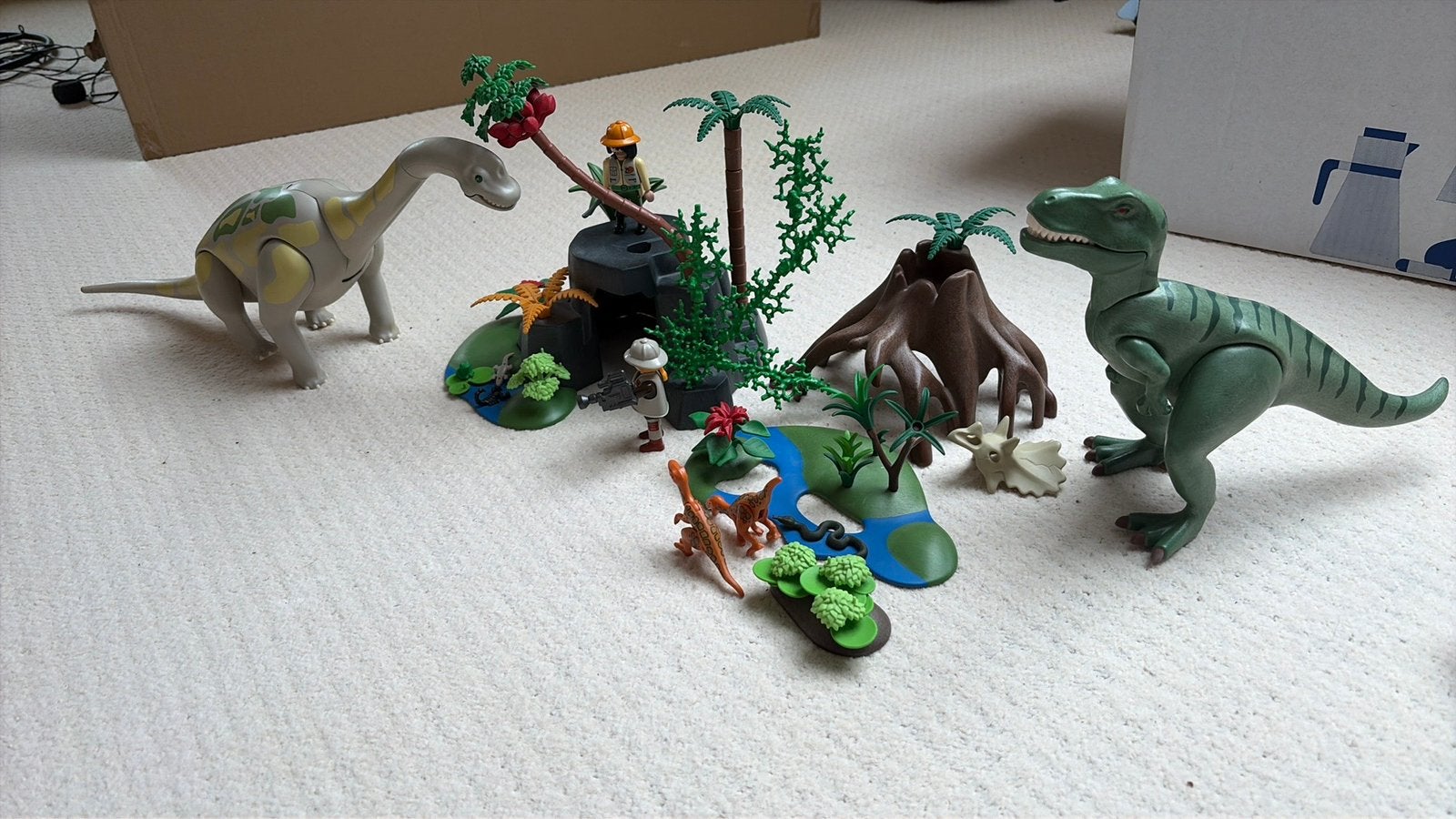 Combideal! Playmobil T rex & Brachiosaurus, Ophalen of Verzenden, Gebruikt