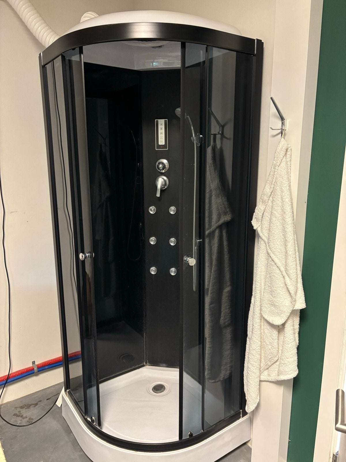 Douchecabine 80x80cm - Zelf demonteren, Doe-het-zelf en Verbouw, Sanitair, Ophalen, Gebruikt, Glas, Douche