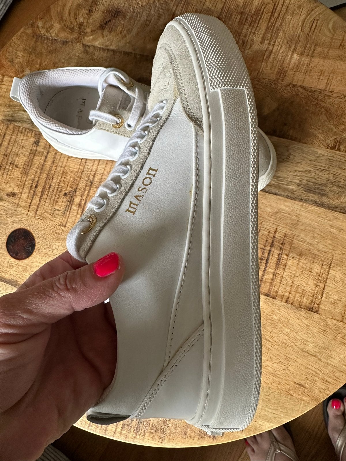 Mason Garments Sneakers Maat 37 - Zo goed als nieuw, Kleding | Dames, Schoenen, Ophalen of Verzenden, Zo goed als nieuw, Wit, Sneakers of Gympen