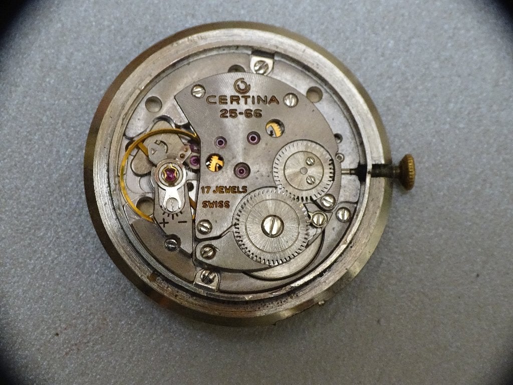 certina uurwerk 25-66, Sieraden, Tassen en Uiterlijk, Horloges | Heren, Overige merken, Gebruikt, Polshorloge, Overige materialen