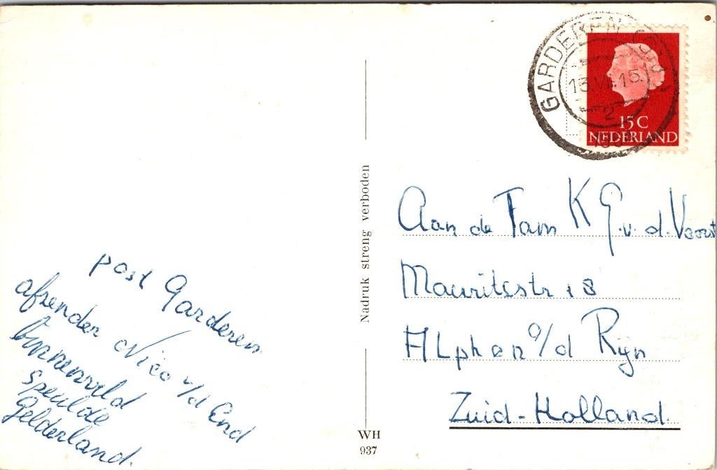 Veluwe - Eibertjespad (1951) 2x, Verzenden, 1940 tot 1960, Gelopen, Gelderland