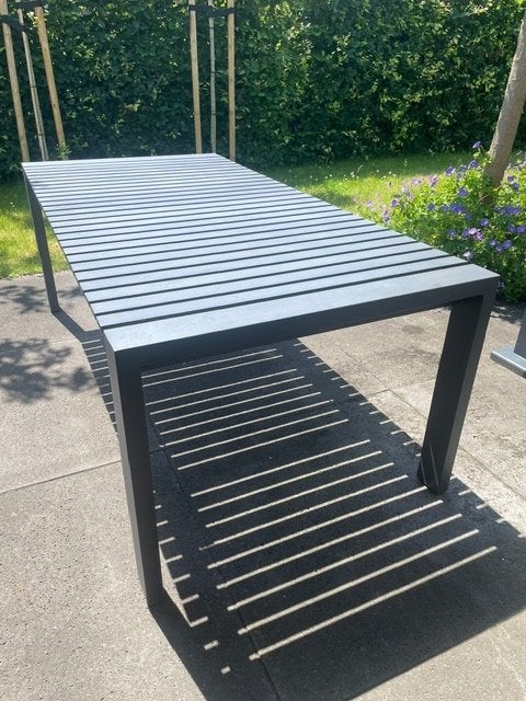 Mooie en flexibele tuintafel, Tuin en Terras, Tuintafels, Ophalen, Gebruikt, Rechthoekig, Aluminium