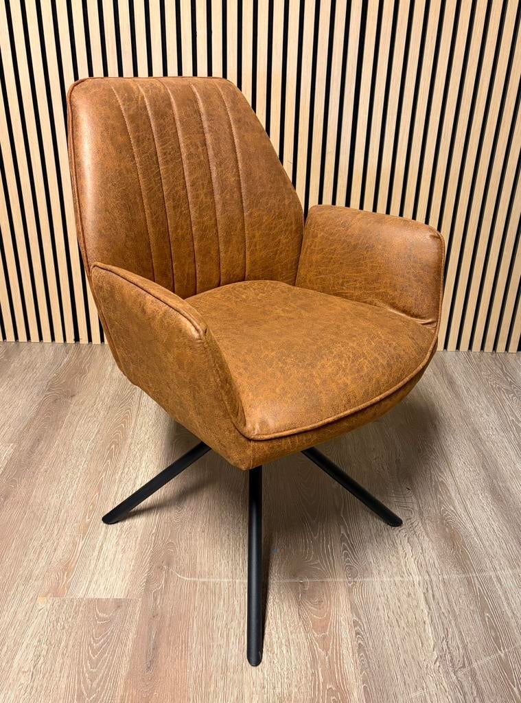 Zes nieuwe eetkamerstoelen met draaiende zitting - keuken, Ophalen, Nieuw, Keukenstoelen stoelen stoel teddystof boucle velvet leer linnen