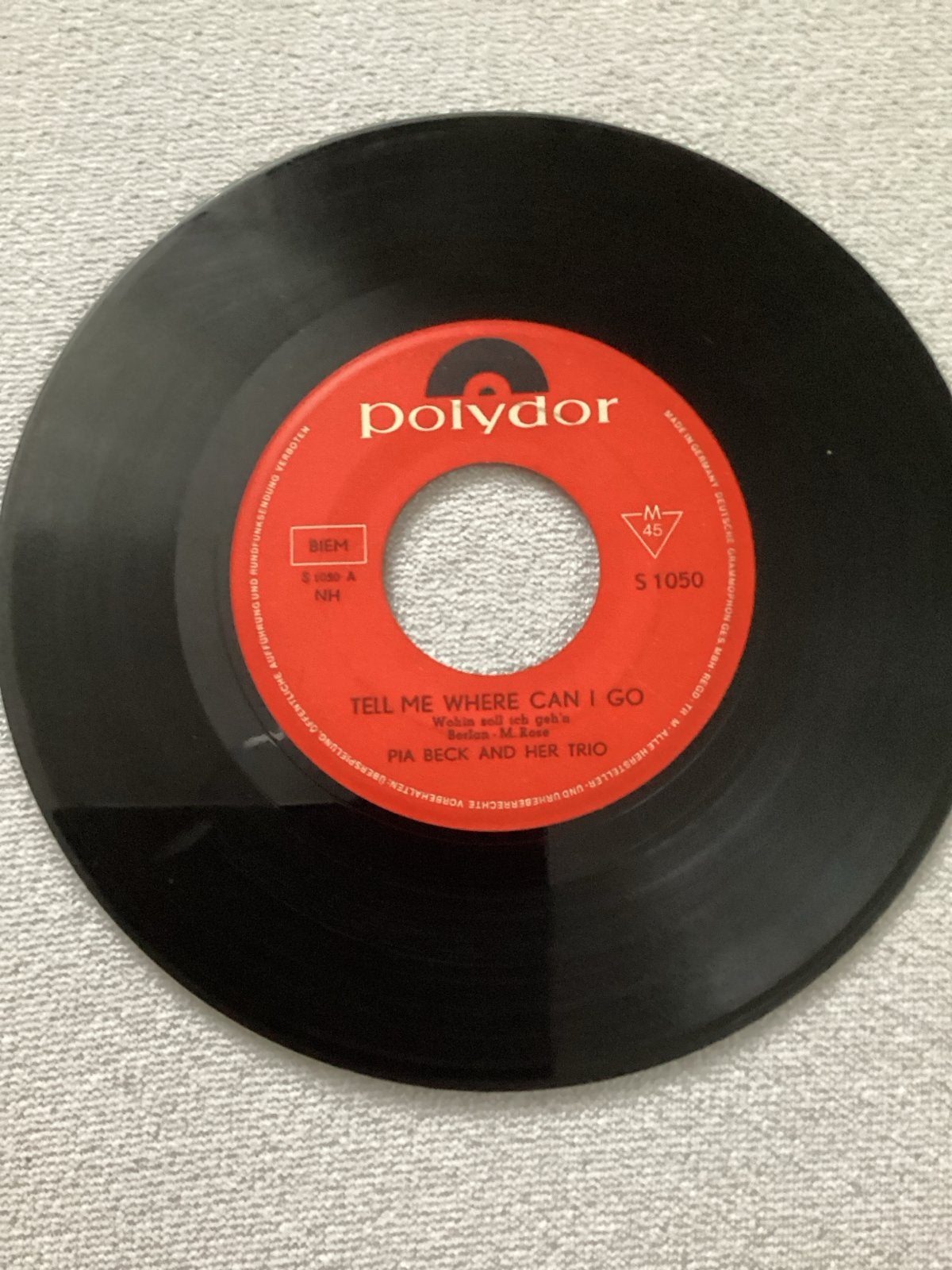 Pia Beck - Tell Me Where Can I Go / Perhaps - Single, Gebruikt, 7 inch, Ophalen of Verzenden, Jazz en Blues