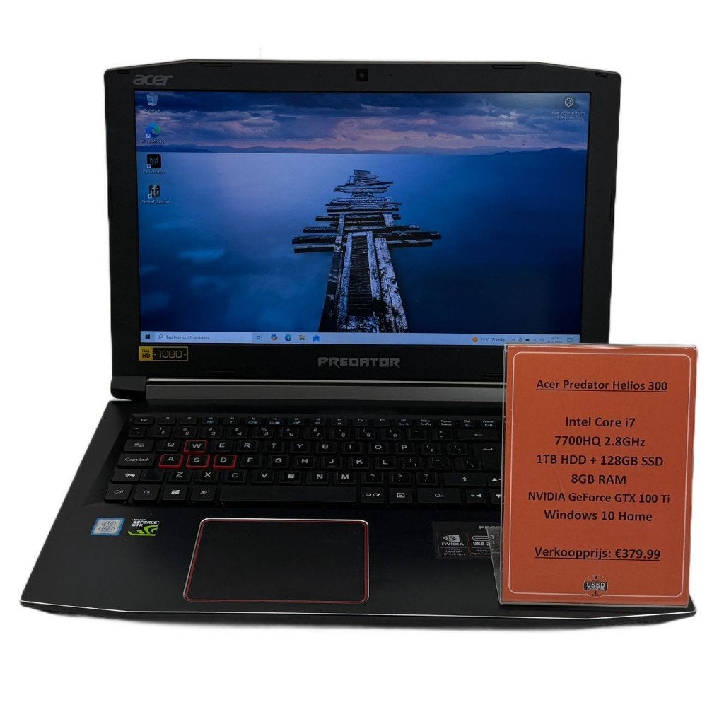 Acer Predator Helios 300 Laptop | i7-7700 8GB RAM GTX 100 Ti, Computers en Software, Windows Laptops, Met videokaart, 2 tot 3 Ghz