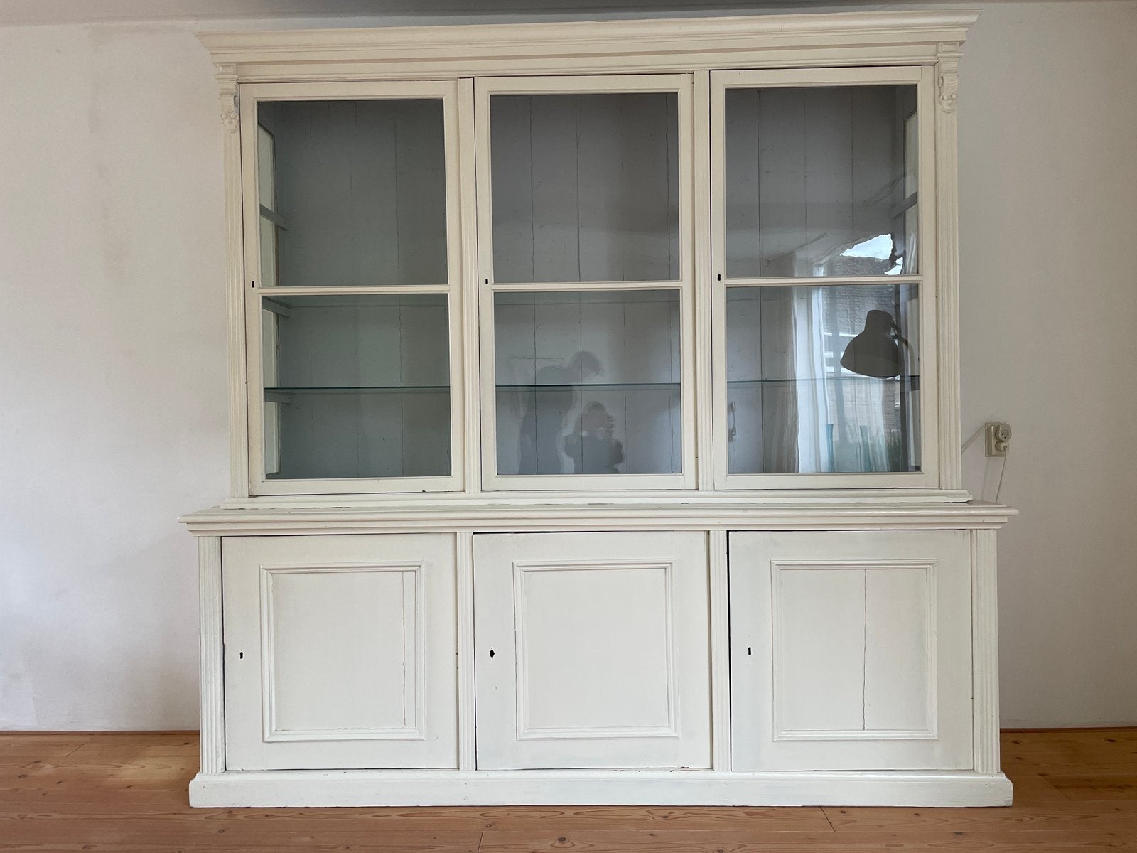 Buffetjast antiek, Ophalen, Gebruikt, 200 cm of meer, Glas