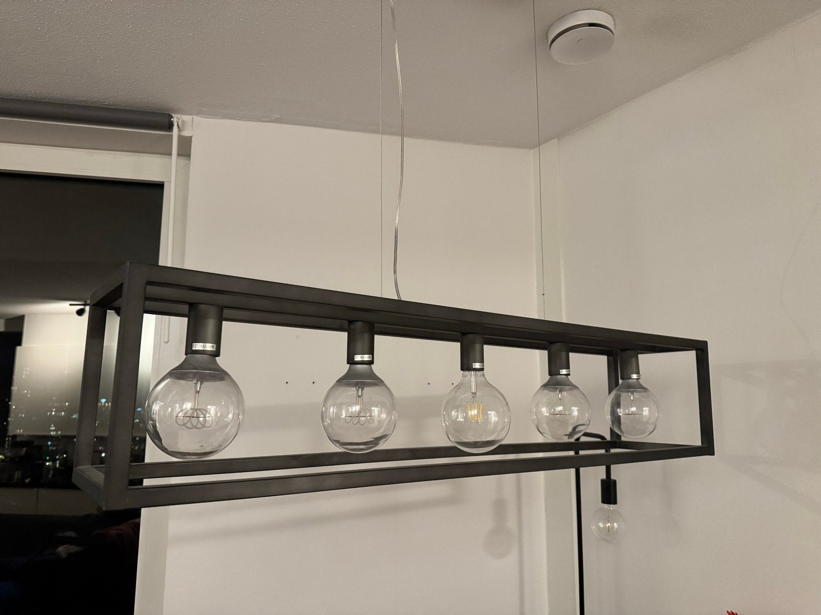 Industriële hanglamp met 5 E27