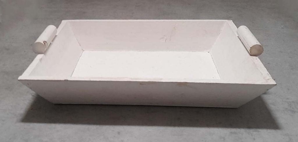 PLATEAU / dienblad voor kaars, vaasje, waxinelichtje etc., Ophalen of Verzenden, Zo goed als nieuw, Dienblad, Met opstaande rand
