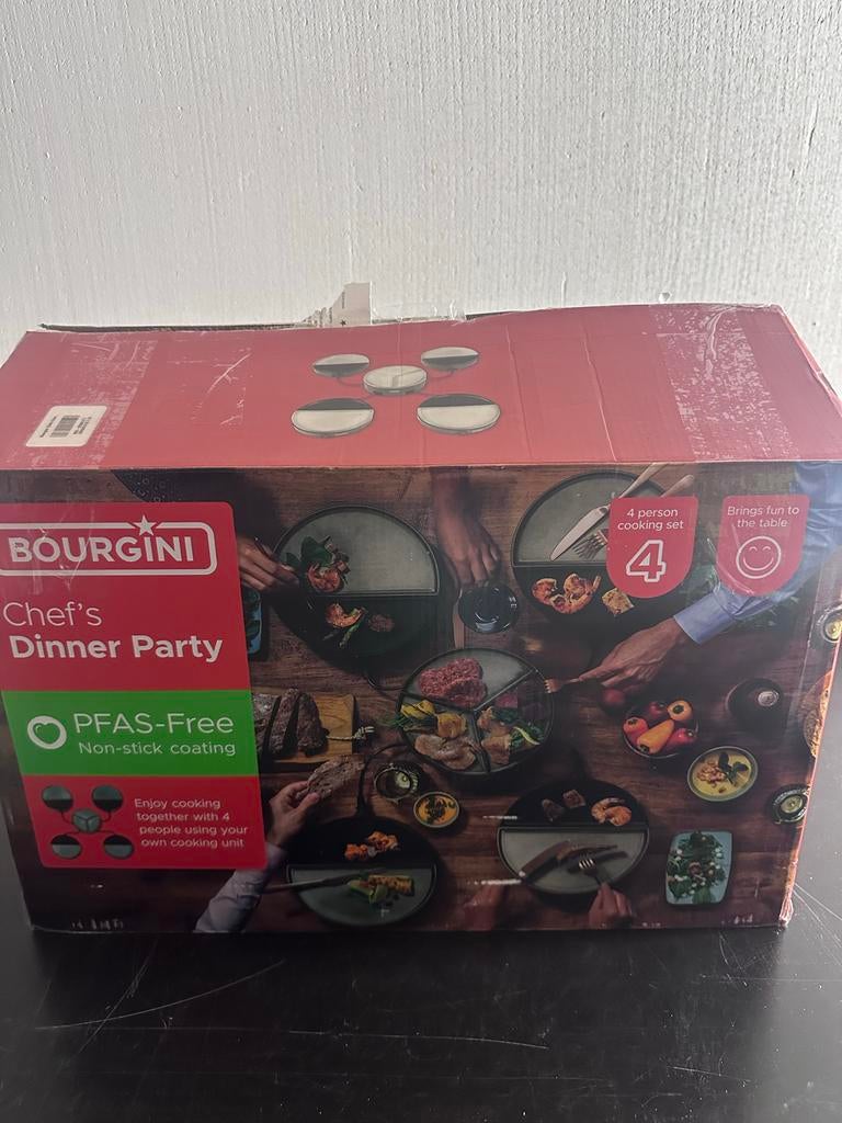 BOURGINI Chef's Dinner Party - 4-persoons kookset, ., 4 t/m 7 personen, Nieuw, Ophalen of Verzenden