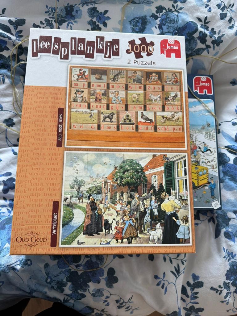 Puzzel leesplankje, Ophalen, 500 t/m 1500 stukjes, Zo goed als nieuw