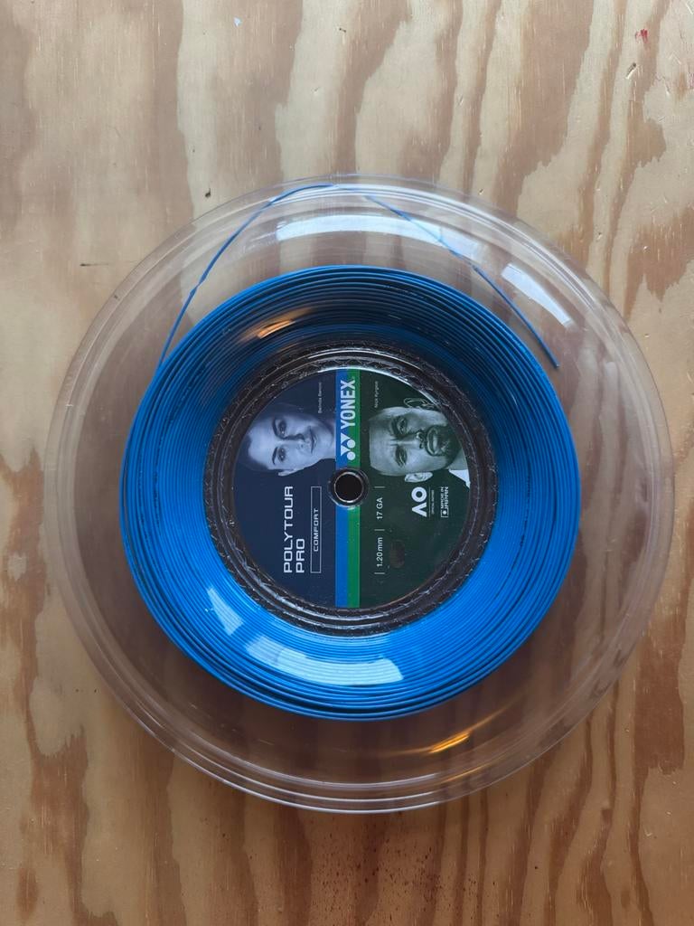 Yonex polytour pro 1.20, Sport en Fitness, Tennis, Grip of Snaar, L00, Zo goed als nieuw, Ophalen