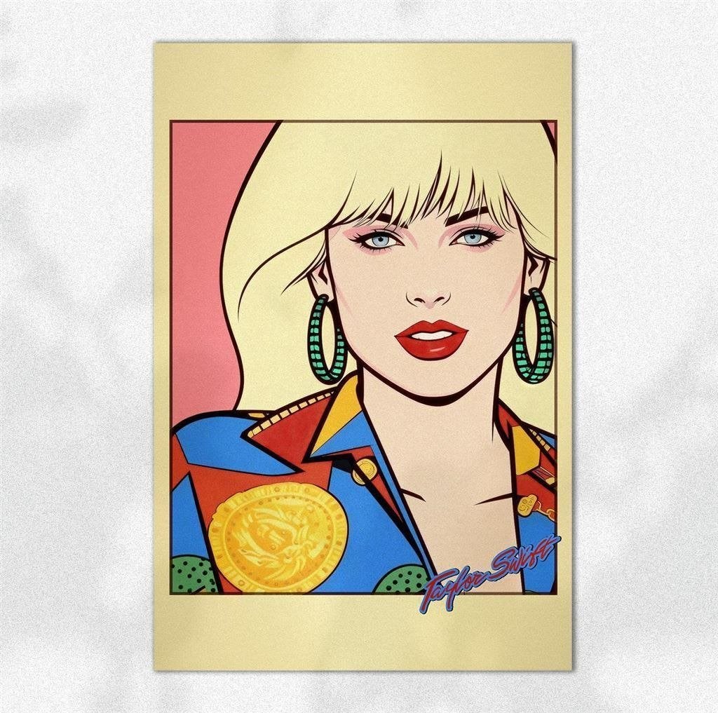 Taylor Swift Pop Art Muziek Poster, Verzenden, Nieuw, Poster, Artwork of Schilderij
