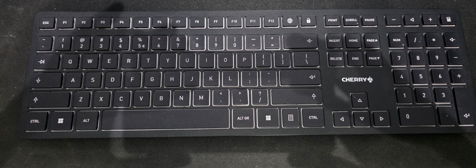 Cherry KW 9100 Slim Draadloos Toetsenbord, Cherry, Overige typen, Ophalen of Verzenden, Zo goed als nieuw