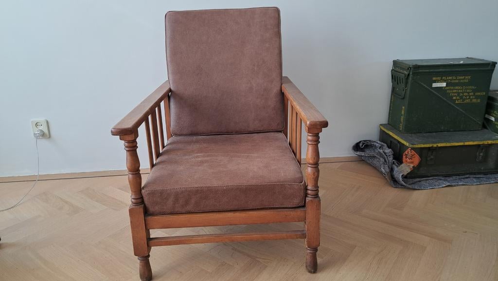 Vintage rookstoel in Dordrecht, Ophalen of Verzenden, Minder dan 50 cm